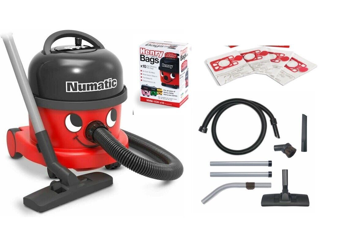 Henry Hoover Industrial Commercial Vacuum Cleaner Red Nrv240-11 & 20 Bags