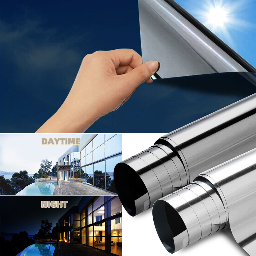 Ones Way Mirror Window Film Heat UV Reflective Privacy Tint Foil for Home Office