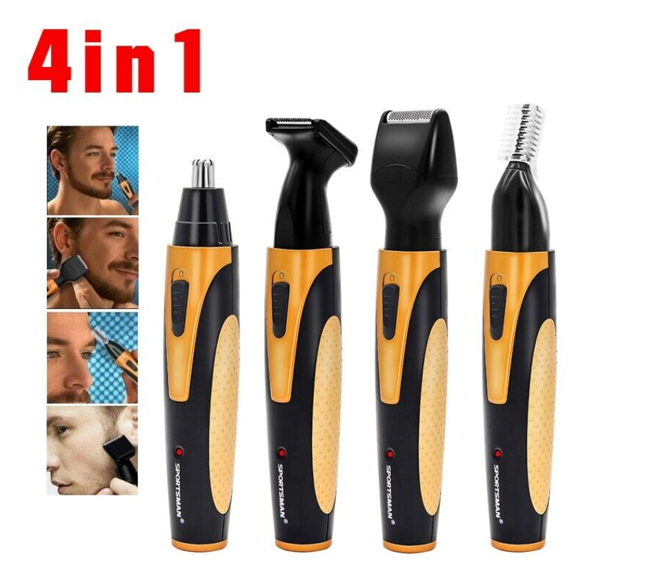 4 In 1 Electric Razor Shaver Men Waterproof Cordless Rechargeable Beard Trimmer