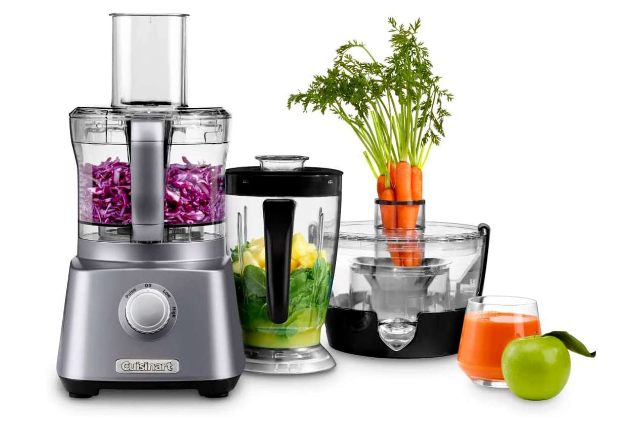 CFP-800 Kitchen Central 3-In-1 Food Processor, Gun Metal